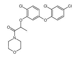 4-{2-[2-chloro-5-(2,4-dichloro-phenoxy)-phenoxy]-propionyl}-morpholine结构式