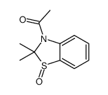 1-(2,2-dimethyl-1-oxo-1,3-benzothiazol-3-yl)ethanone Structure