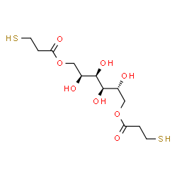 D-glucitol 1,6-bis(3-mercaptopropionate) Structure