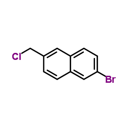 2-Bromo-6-(chloromethyl)naphthalene Structure