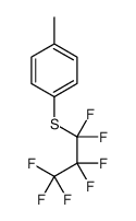 1-(1,1,2,2,3,3,3-heptafluoropropylsulfanyl)-4-methylbenzene结构式