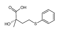 (S)-2-hydroxy-2-methyl-4-(phenylthio)butanoic acid结构式