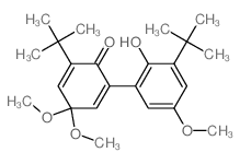 2,5-Cyclohexadien-1-one,2-(1,1-dimethylethyl)-6-[3-(1,1-dimethylethyl)-2-hydroxy-5-methoxyphenyl]-4,4-dimethoxy-结构式