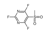2,4,6-trifluoro-5-methylsulfonylpyrimidine结构式