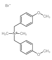 bis[(4-methoxyphenyl)methyl]-dimethyl-azanium Structure