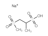 2-Propanesulfonic acid,1-(methylsulfonyl)-, sodium salt (1:1)结构式