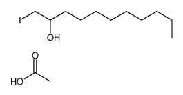 acetic acid,1-iodoundecan-2-ol Structure