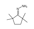 (2,2,5,5-tetramethylcyclopentylidene)hydrazine结构式