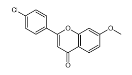 2-(4-chlorophenyl)-7-methoxychromen-4-one结构式