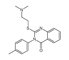 2-[2-(dimethylamino)ethylsulfanyl]-3-(4-methylphenyl)quinazolin-4-one Structure