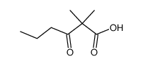 2,2-dimethyl-3-oxohexanoic acid结构式