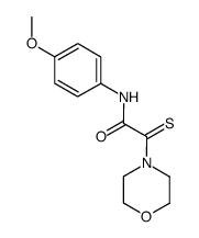 N-(4-Methoxy-phenyl)-2-morpholin-4-yl-2-thioxo-acetamide结构式