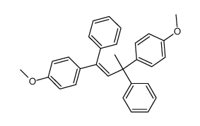 4,4'-(1,3-diphenylbut-1-ene-1,3-diyl)bis(methoxybenzene) Structure