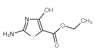 5-Thiazolecarboxylicacid, 2-amino-4-hydroxy-, ethyl ester structure