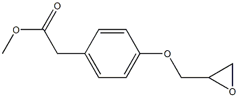 methyl ()-4-(oxiranylmethoxy)phenylacetate Structure