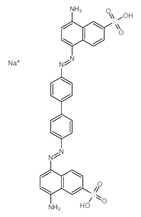 2-Naphthalenesulfonicacid, 5,5'-[4,4'-biphenylylenebis(azo)]bis[8-amino-, disodium salt (8CI) picture