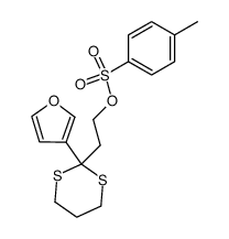 2-(3-furyl)-2-(2-(tosyloxy)ethyl)-1,3-dithiane Structure