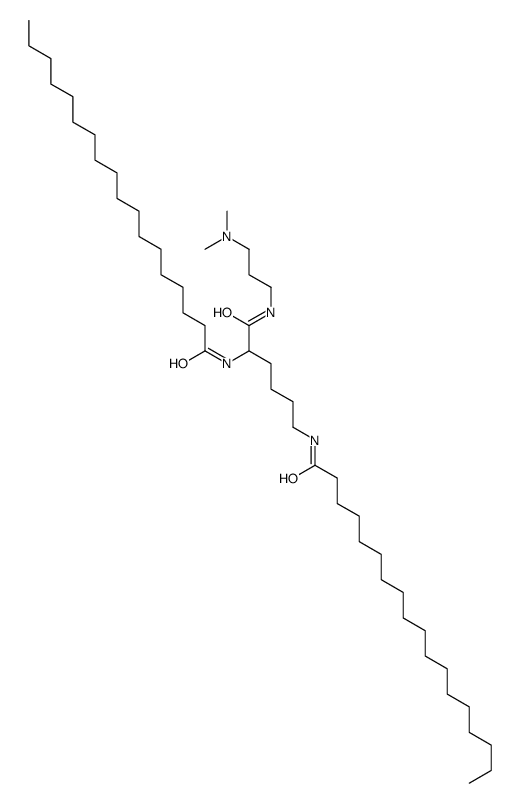 N-[6-[3-(dimethylamino)propylamino]-5-(octadecanoylamino)-6-oxohexyl]octadecanamide Structure