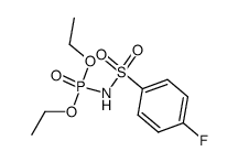 (4-fluoro-benzenesulfonyl)-amidophosphoric acid diethyl ester Structure