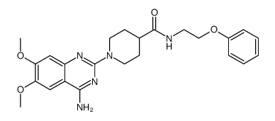 1-(4-amino-6,7-dimethoxy-quinazolin-2-yl)-piperidine-4-carboxylic acid 2-phenoxy-ethylamide Structure