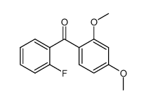2-fluoro-2',4-dimethoxybenzophenone结构式