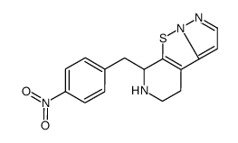 6-[(4-nitrophenyl)methyl]-6,7,8,9-tetrahydropyrazolo[2,3][1,2]thiazolo[2,3-a]pyridine结构式