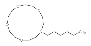 13-hexyl-1,4,7,10-tetraoxa-13-azacyclopentadecane Structure