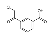 Benzoic acid, 3-(chloroacetyl)- (9CI)结构式