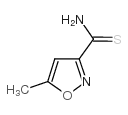5-METHYLISOXAZOLE-3-CARBOTHIOAMIDE structure