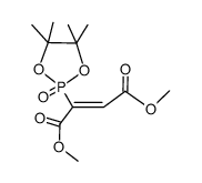 dimethyl 2-(4,4,5,5-tetramethyl-2-oxido-1,3,2-dioxaphospholan-2-yl)fumarate结构式