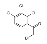 2-bromo-1-(2,3,4-trichlorophenyl)ethan-1-one structure