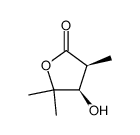 (3S,4R)-4-hydroxy-3,5,5-trimethyldihydrofuran-2(3H)-one结构式