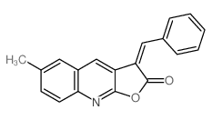 Furo[2,3-b]quinolin-2(3H)-one, 6-methyl-3-(phenylmethylene)-结构式