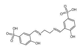 4,4'-dihydroxy-3,3'-(2,5-diaza-hexa-1,5-dienediyl)-bis-benzenesulfonic acid Structure