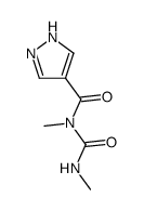N-methyl-N-(methylcarbamoyl)-1H-pyrazole-4-carboxamide结构式