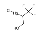 chloro-(2,2,2-trifluoro-1-hydroxymethyl-ethyl)-mercury结构式
