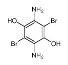 3,6-diamino-2,5-dibromo-1,4-hydroquinone结构式