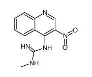 1-methyl-3-(3-nitroquinolin-4-yl)guanidine结构式