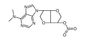 [(3S,3aR,6S,6aS)-3-[6-(dimethylamino)purin-9-yl]-2,3,3a,5,6,6a-hexahydrofuro[3,2-b]furan-6-yl] nitrate Structure