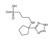 3-[[1-(2H-tetrazol-5-yl)cyclopentyl]amino]propane-1-sulfonic acid Structure