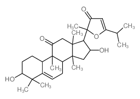 2-(3,16-dihydroxy-4,4,9,13,14-pentamethyl-11-oxo-1,2,3,7,8,10,12,15,16,17-decahydrocyclopenta[a]phenanthren-17-yl)-2-methyl-5-propan-2-yl-furan-3-one图片