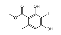methyl 2,4-dihydroxy-3-iodo-6-methylbenzoate Structure