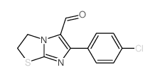 3-(4-chlorophenyl)-6-thia-1,4-diazabicyclo[3.3.0]octa-2,4-diene-2-carbaldehyde结构式