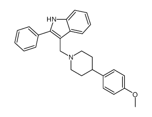 3-[[4-(4-methoxyphenyl)piperidin-1-yl]methyl]-2-phenyl-1H-indole Structure