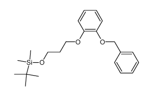 1-(phenylmethoxy)-2-[3-(1,1,2,2-tetramethyl-1-silapropoxy)propoxy]benzene Structure