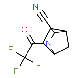 2-Azabicyclo[2.2.1]heptane-3-carbonitrile, 2-(trifluoroacetyl)-, exo- (9CI) structure