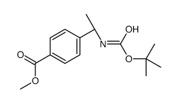 methyl 4-[(1S)-1-[(2-methylpropan-2-yl)oxycarbonylamino]ethyl]benzoate Structure