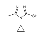 4-cyclopropyl-5-methyl-4H-1,2,4-triazole-3-thiol结构式