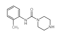 PIPERAZINE-1-CARBOXYLIC ACID O-TOLYLAMIDE结构式