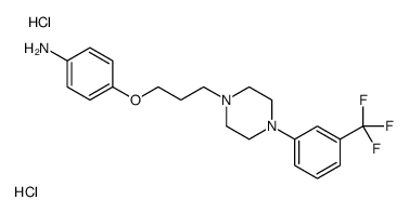 [4-[3-[4-[3-(trifluoromethyl)phenyl]piperazin-1-ium-1-yl]propoxy]phenyl]azanium,dichloride Structure